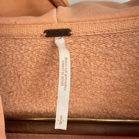 Free People oversized High Road Pullover size Small quarter-zip hoodie pink - Picture 5 of 9